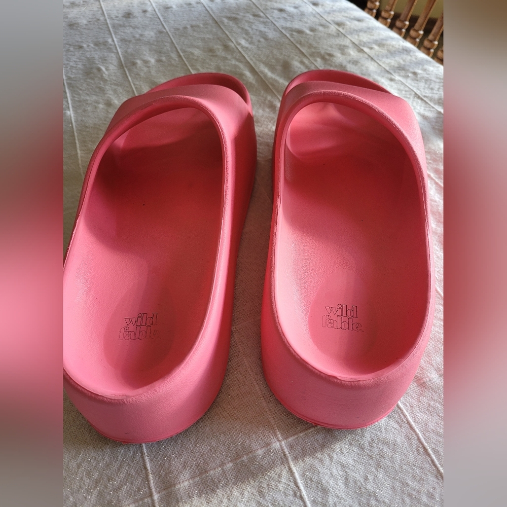 Pink Slide Sandals - Women's Comfort Slides - Picture 3 of 6